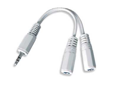 GEMBIRD Kabel audio 3,5mm Jack - 2x 3,5mm Jack (M/F, rozdvojka, stereo)