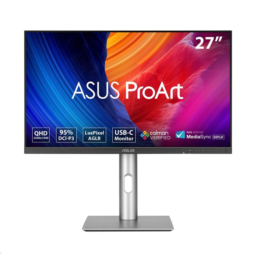 ASUS LCD 27palcový PA278CFRV 2560x1440 ProArt IPS QHD 95% DCI-P3 100Hz USB-C PD 96W VESA