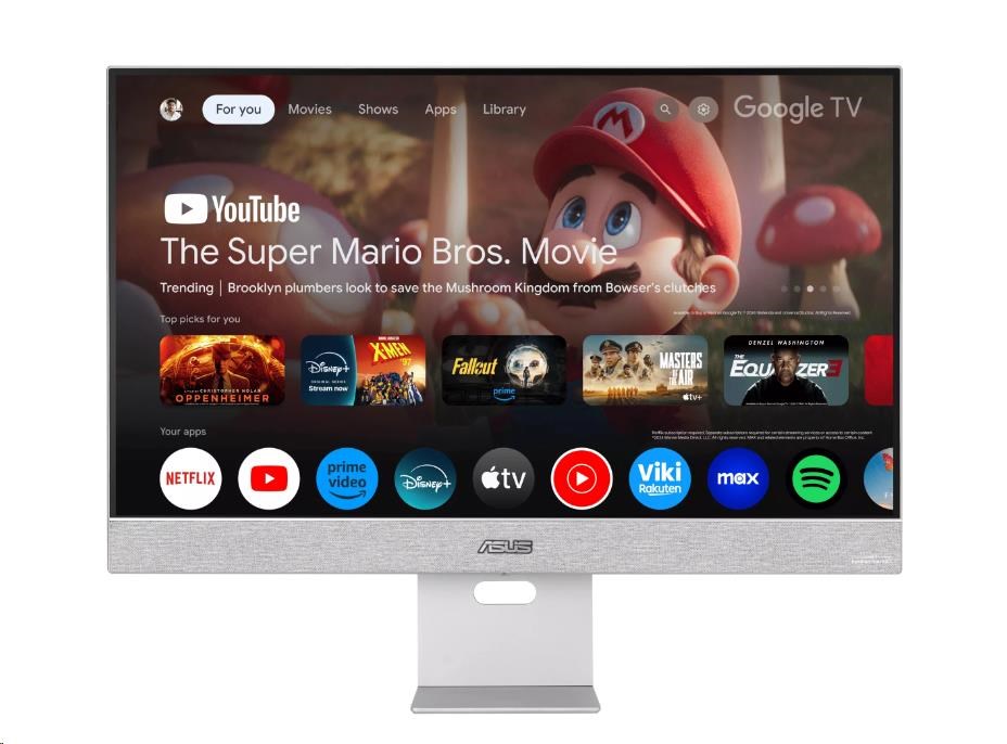 ASUS LCD 27palcový MS27UC ZenScreen Smart, UHD IPS, Google TV, Harman Kardon speakers, USB Type-C (90W PD),HDMI, DP, USB hub