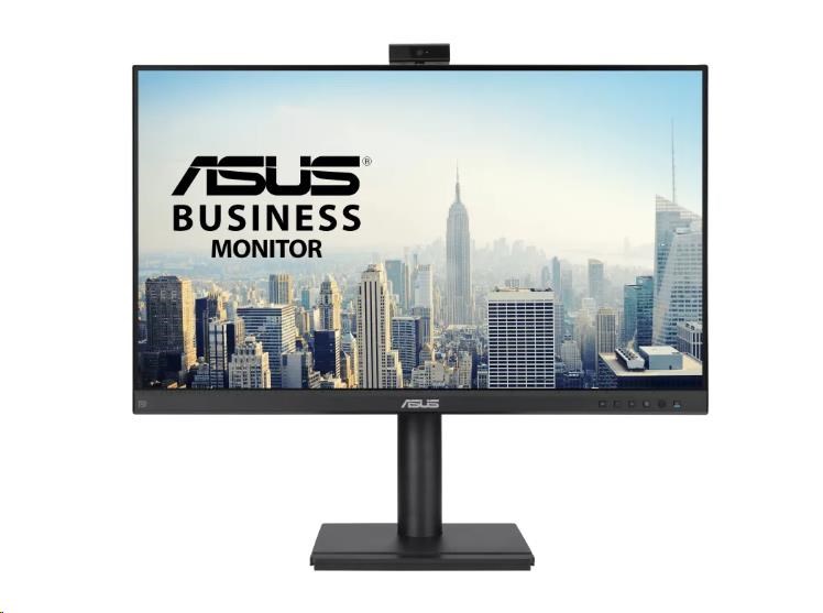 ASUS LCD 23,8palcový BE249QFK Video Conferencing Monitor, FHD, IPS, 100Hz, Frameless, FHD Webcam, Mic Array, Stereo Speakers