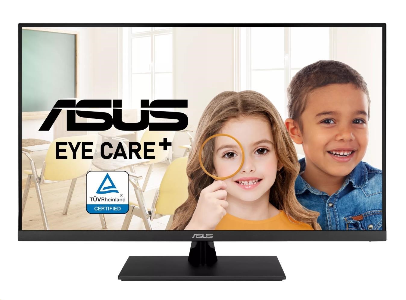 ASUS LCD VP327Q Eye Care Monitor, 31,5palcový 3840x2160, 350nits, 60Hz, 4ms, 178/178, DP, HDMI, Audio, Repro, VESA, Black