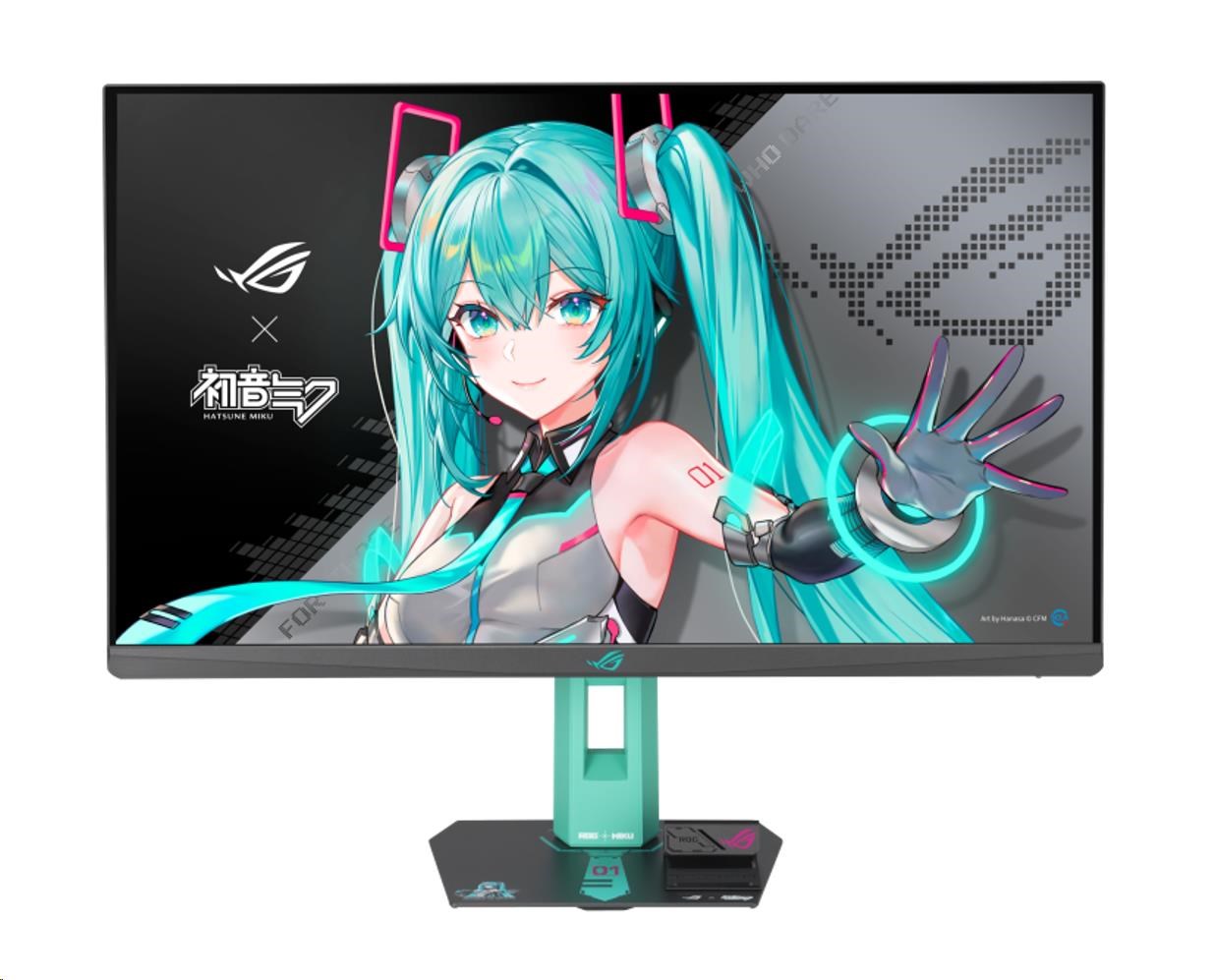 ASUS LCD ROG Strix XG27ACMEG-G Hatsune Miku Edition, 27palcový 2560x1440, 400nits, 1ms, 260Hz, USB, DP, HDMI, Audio, Vesa