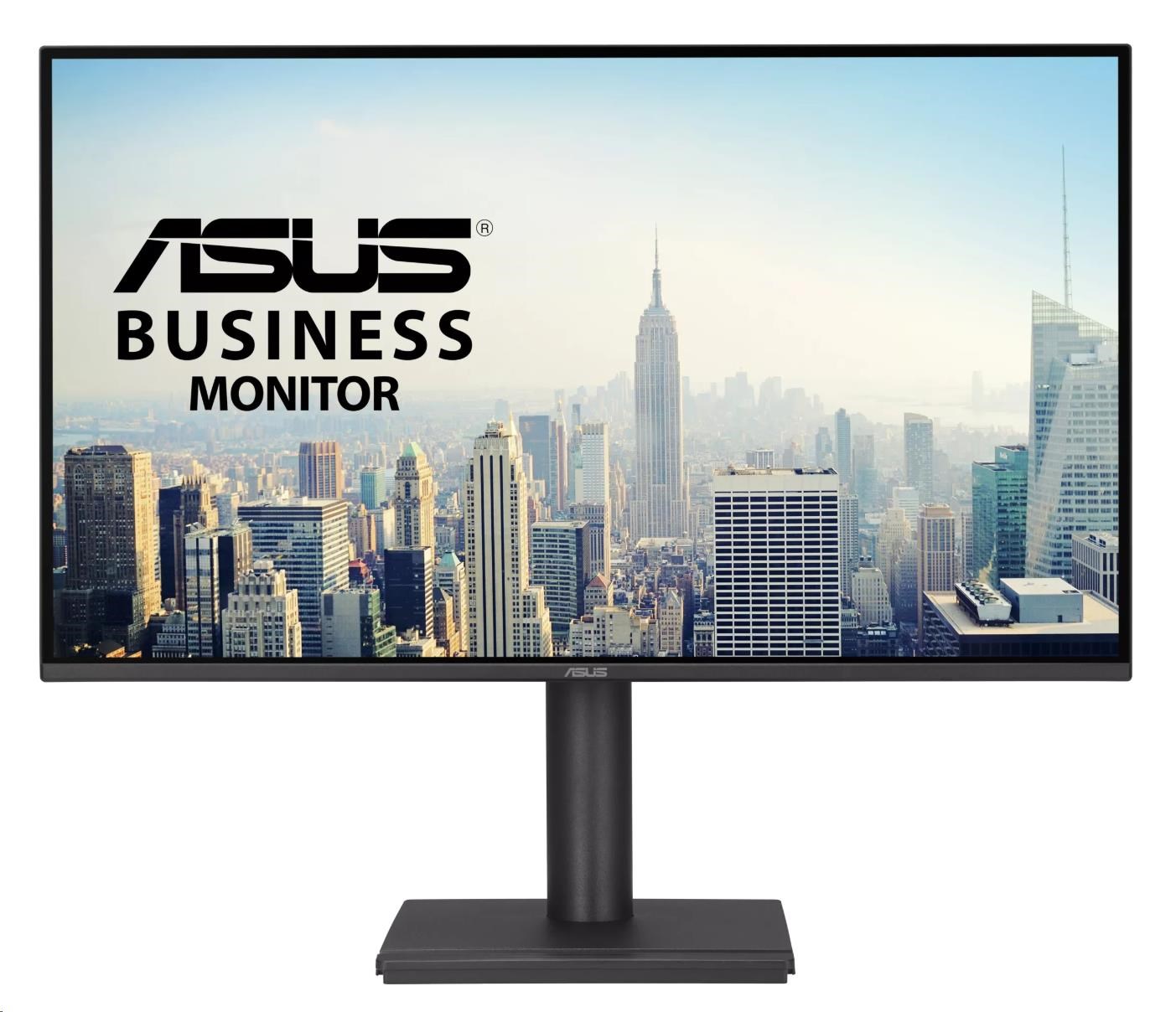 ASUS LCD 27palcový BE27AQ, 2560x1440, 350nits, 75Hz, 5ms, HDR10, High adj., Vesa, DP, HDMI, USB, Audio, Repro, Black