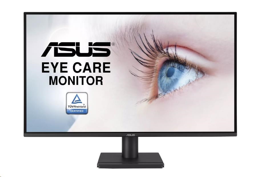 ASUS LCD 27palcový VA27AQ Eye Care Monitor, 2560x1440, Flat, 75Hz, 1ms, Frameless, 99% sRGB, HDMI, DP, VESA