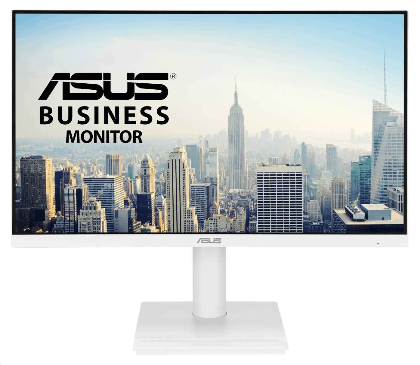 ASUS LCD 27palcový VA279QGS-W, FHD, 350nits, 120Hz, 1ms, Height adj., Audio, Repro, Vesa, HDMI, DP, VGA, USB, White