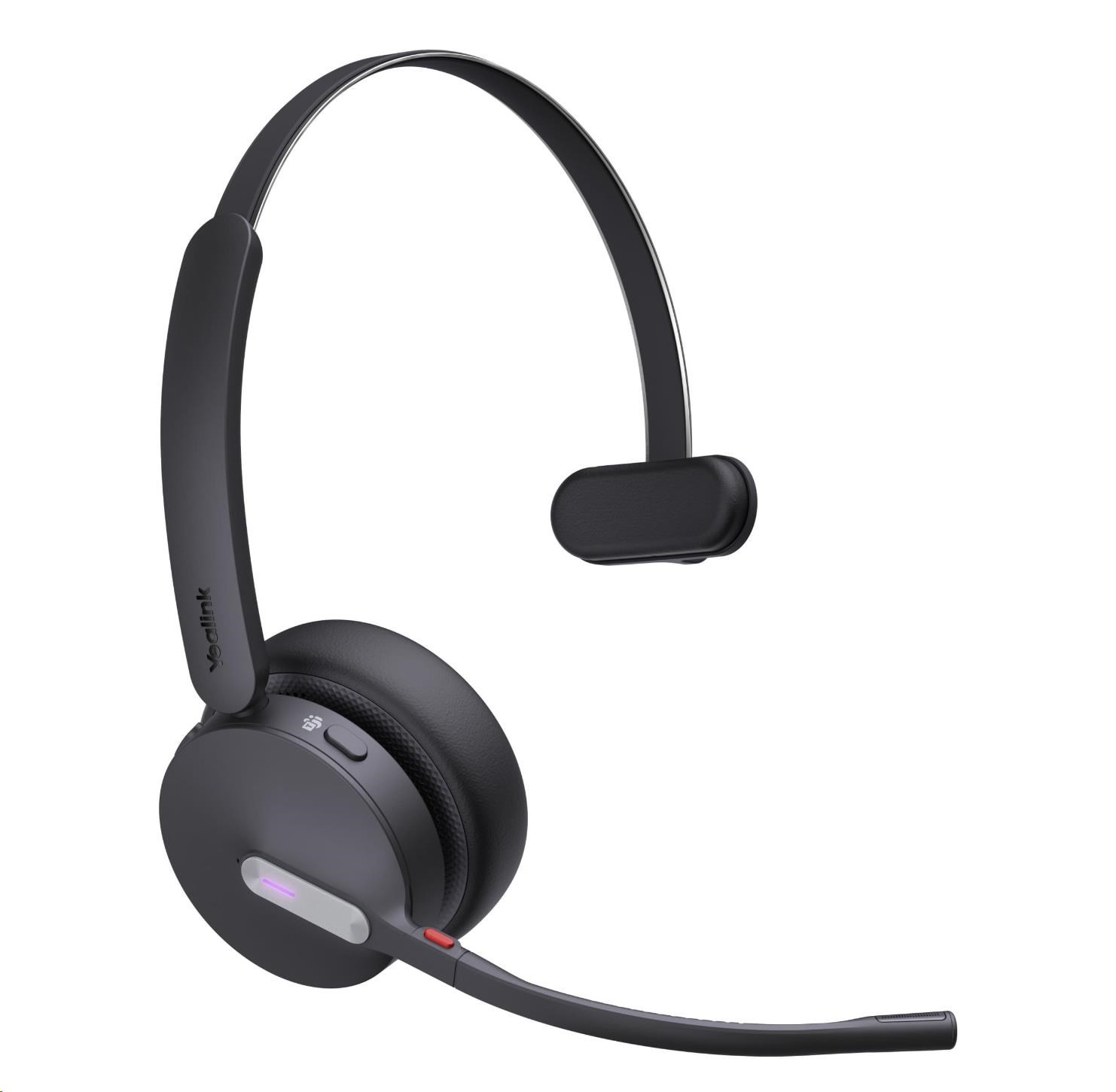 Yealink WH64 Mono DECT Teams náhlavní souprava, bluetooth, USB
