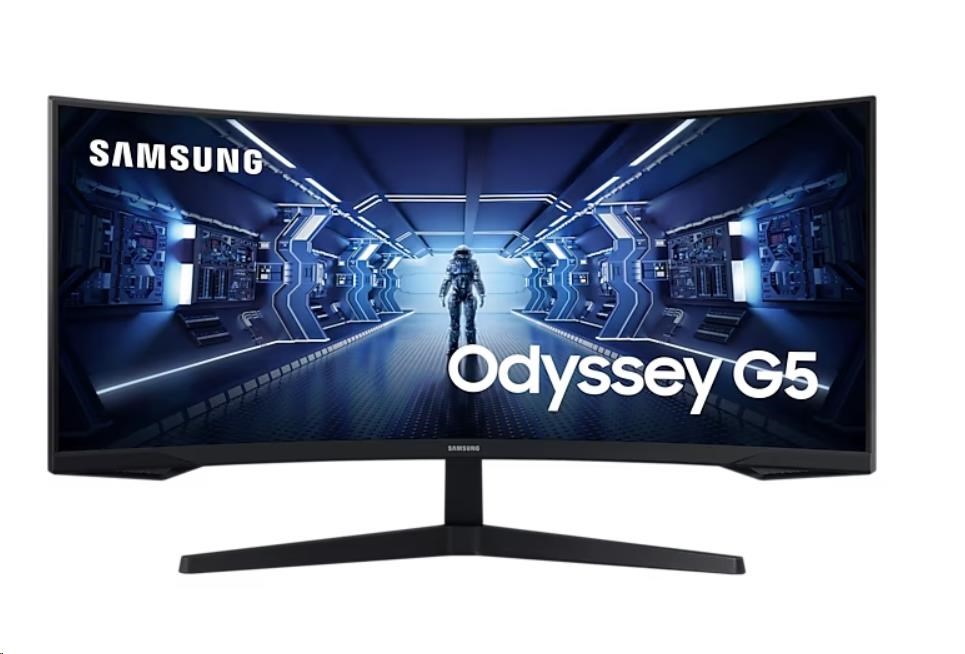 SAMSUNG MT LED LCD Gaming Monitor 34palcový Odyssey G55T -prohnutý,VA,3440x1440,1ms,165Hz,HDMI ,DisplayPort