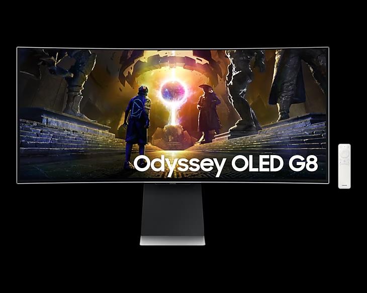 SAMSUNG MT LED LCD Monitor 34palcový Samsung ViewFinity G85SD - 3440x1440, QD-OLED, 175 Hz, repro, 1,07 miliardy barev