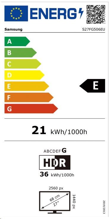 SAMSUNG MT LED LCD 27palcový LS27FG506EUXEN