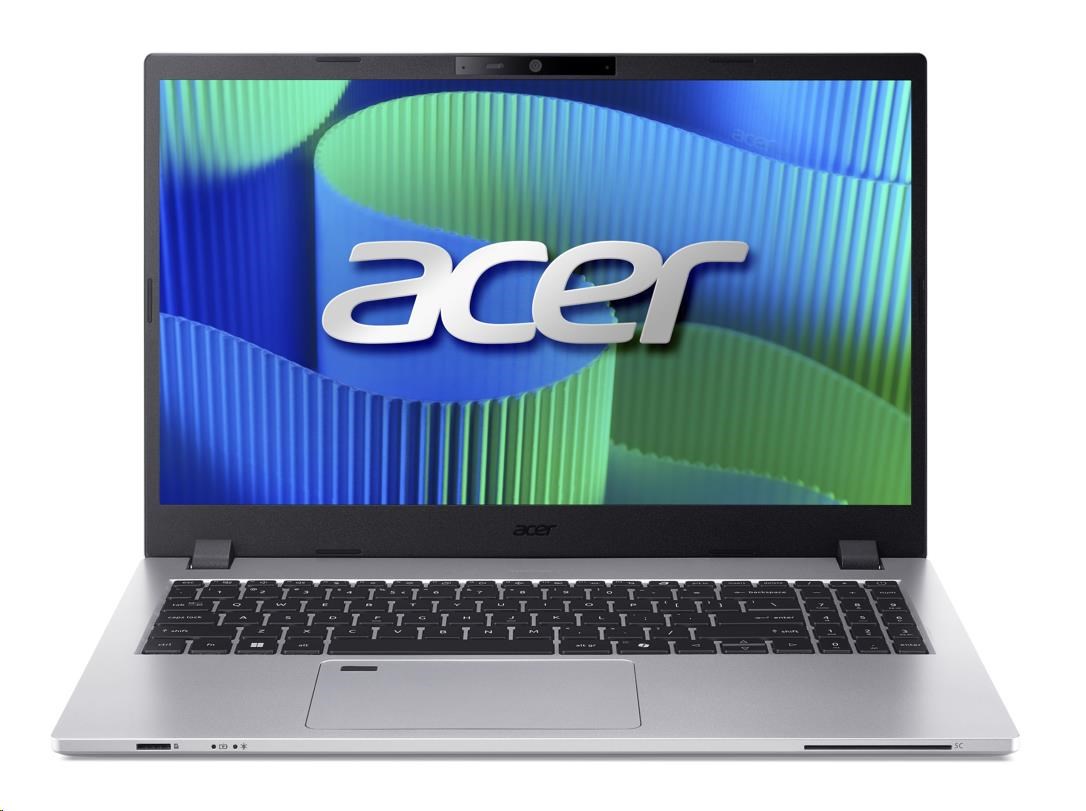 ACER NTB TravelMate P2 15 (TMP215-55-TCO-39Z6), Core 3 100U, 15,6" FHD, 16GB, 512GB SSD, Intel Graphics, W11 Pro, Silver