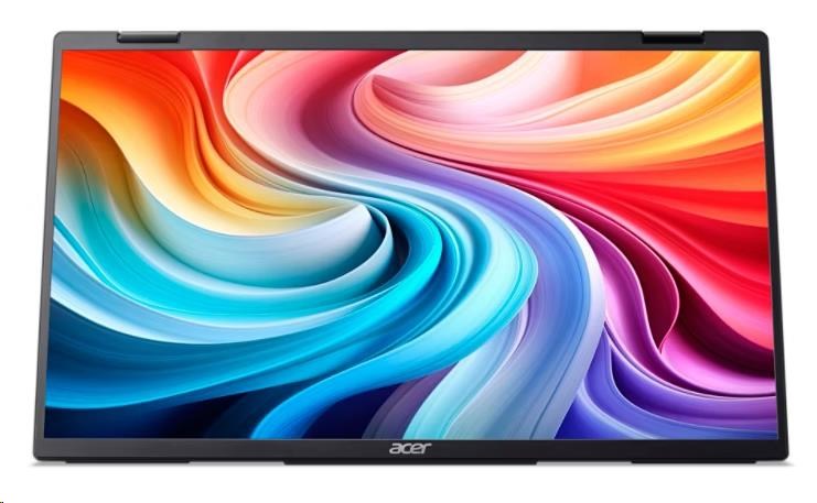 ACER LCD PD163Qbmiuux DUAL SCREEN 40cm (15,6palcový) IPS LED, FHD 1920x1080@60Hz, 250cd/m2, 170/170, 2x2W repro, Black