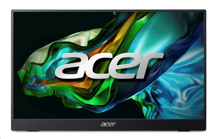 ACER LCD PM161QB1bmiuux 40cm (15,6palcový) IPS LED, FHD 1920x1080@60Hz, 250cd/m2, 170/170, -, 1xHDMI + 2xType-C + Audio Out,
