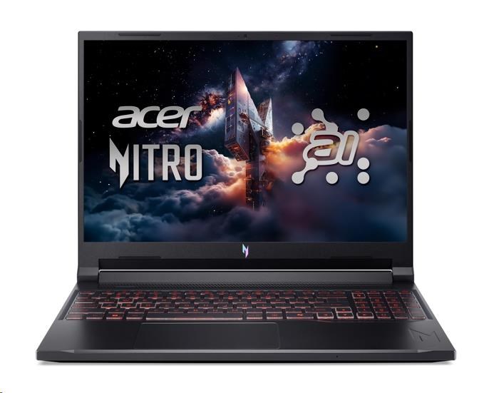 ACER NTB Nitro V 16 AI (ANV16-42-R0YY), Ryzen 5 240, 16" WUXGA 180Hz, 16GB, 1TB SSD, RTX 5060, W11 Home, Black