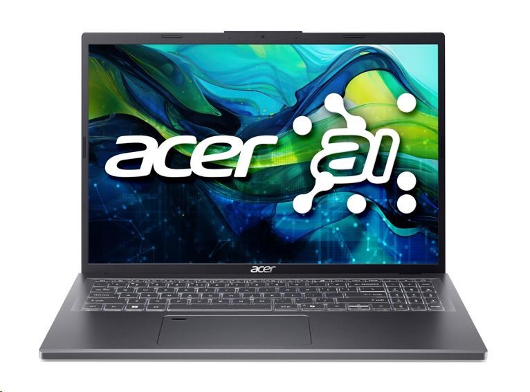 ACER NTB Aspire 16 (A16-71GM-55SS), Core Ultra 5 125H, 16" WUXGA, 8GB, 512GB SSD, RTX 3050, W11 Home, Gray