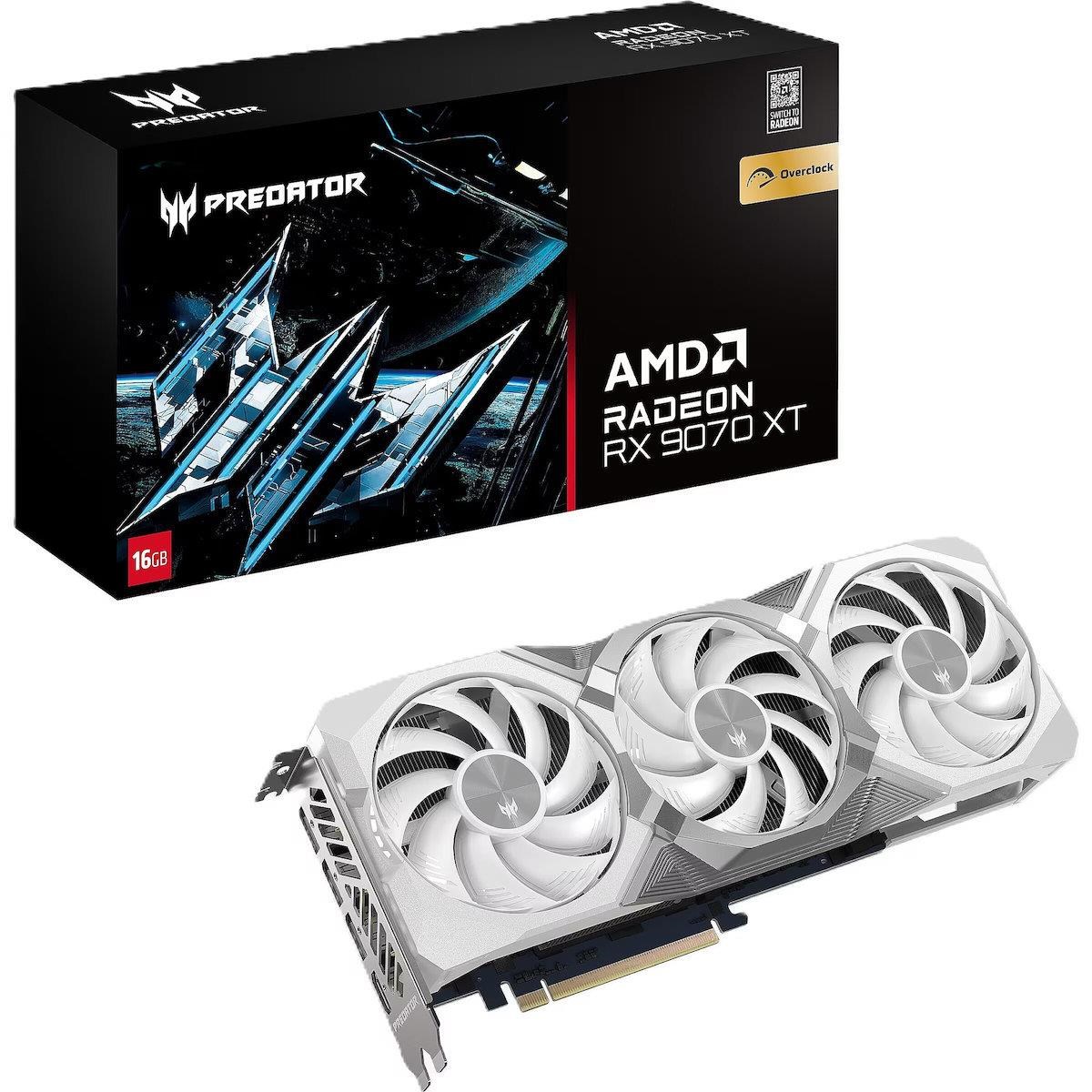 ACER Grafická karta AMD PB RX9070XT 16G White Edition OC