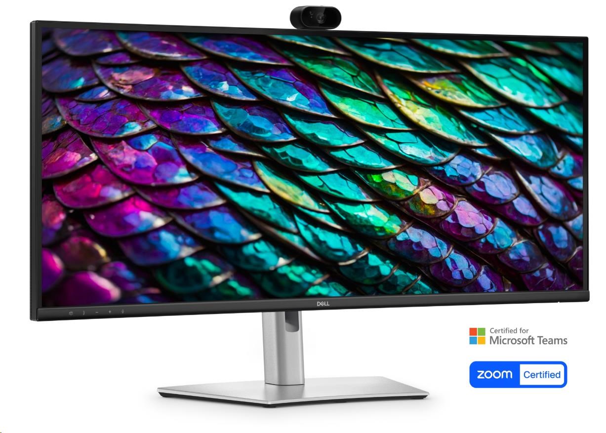 DELL LCD P3426WEB - 34palcový/UW-QHD/IPS/3440x1440/21:9/100Hz/8ms/1500:1/350 cd/m2/HDMI/DP/VESA/PIVOT/3YNBD (210-BVHQ)