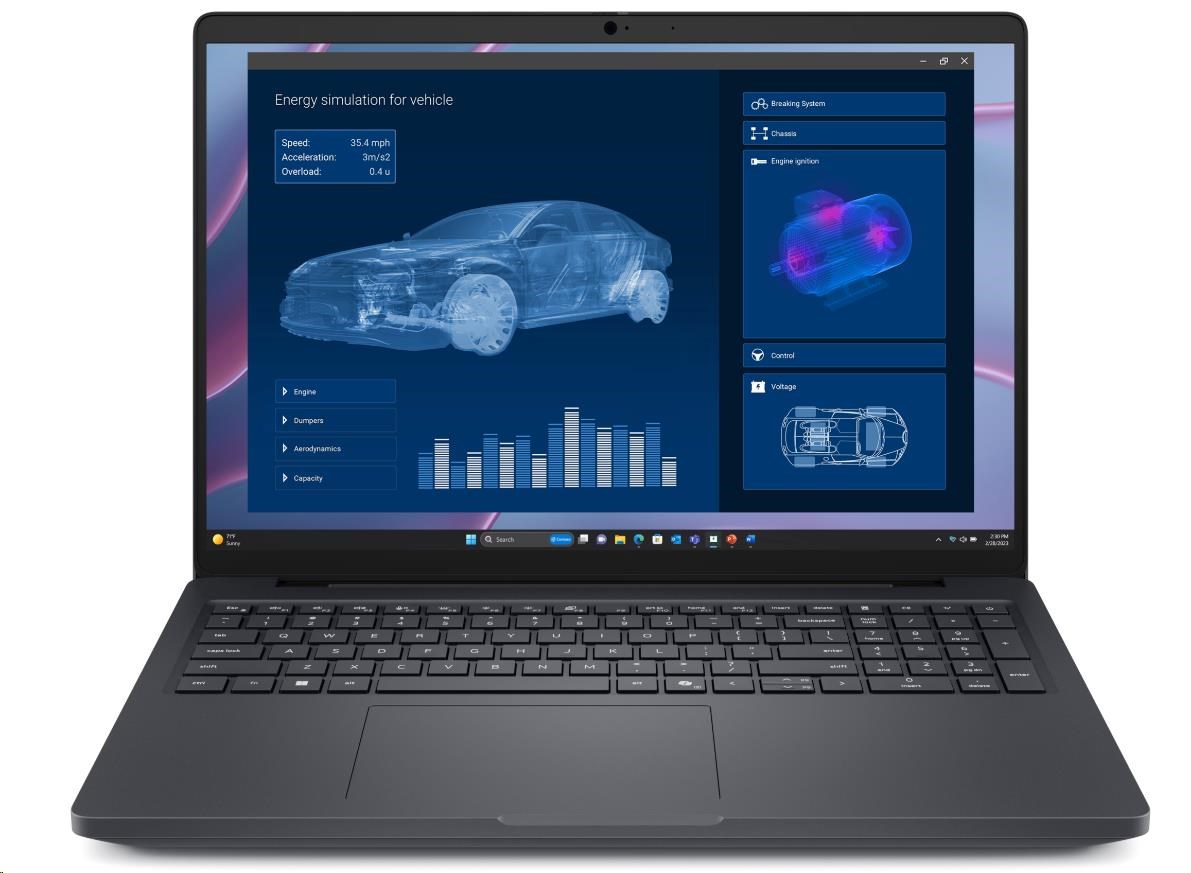 DELL NTB Pro Max 16 MC16250/U7- 265H/16GB/512SSD/16 FHD+/Intel Arc Pro/No AC Adapter/WLAN/vPro/Bck Kb/W11P/3Y PS NBD