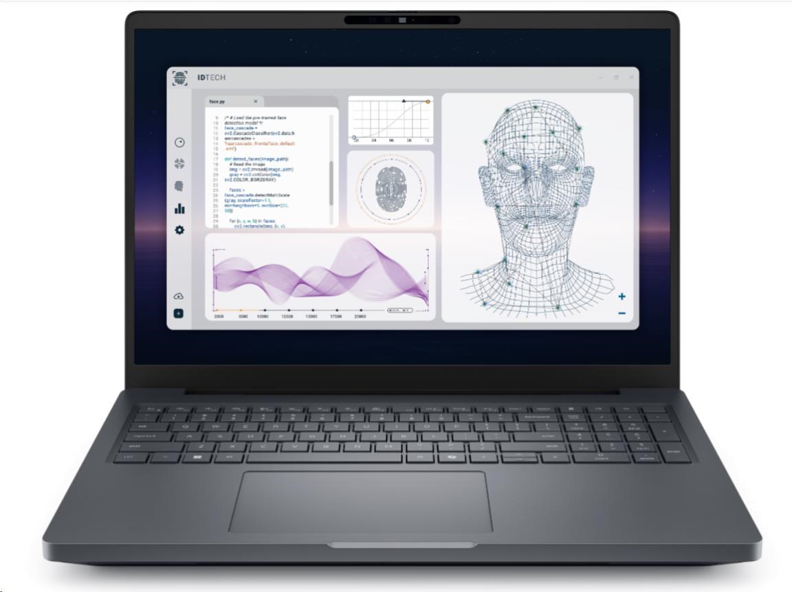 DELL NTB Pro Max Plus 16 MB16250/U9-285HX/64GB/1TSSD/16 FHD+/IR Cam/NVI RTX 3000/No AC Adapt/WLAN/Bck Kb/W11P/3Y PS NBD