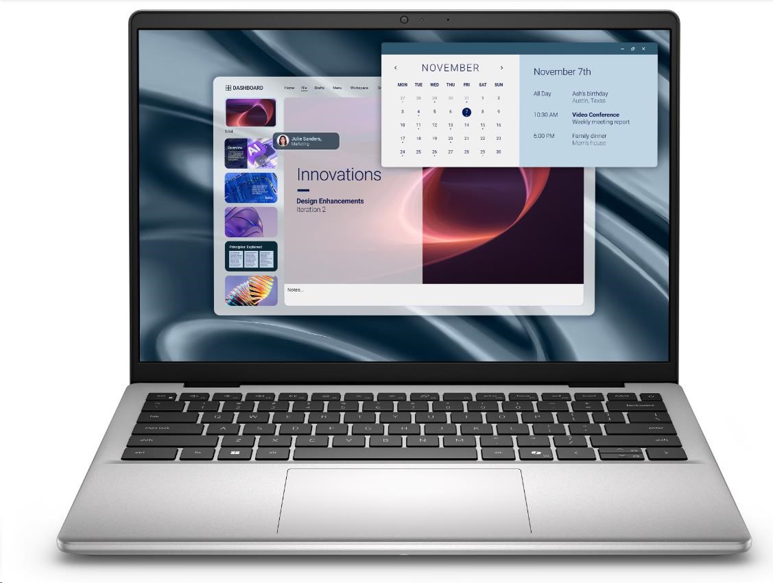DELL NTB Pro 14 Essential PV14255/AMD AI7 350/16GB/1TSSD/14 FHD+/AMD Radeon/No AC Adapte/WLAN/Backlit Kb/W11P/3Y PS NBD