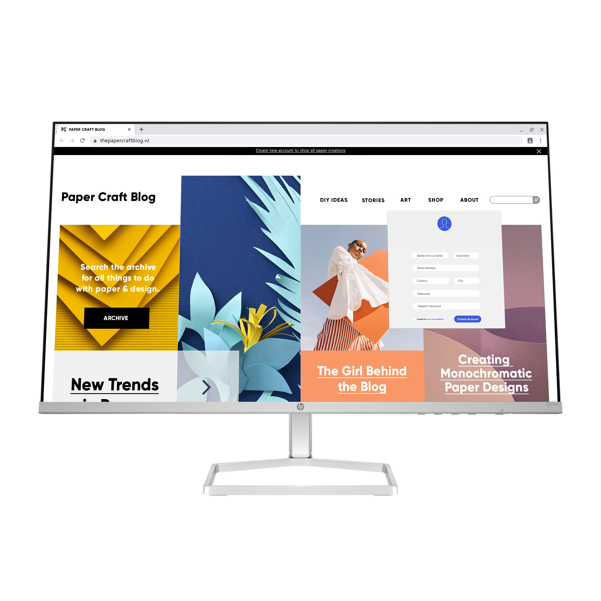 HP LCD 527sw, IPS matný 27palcový FHD 1920x1080, 300nit, 5ms, VGA, HDMI