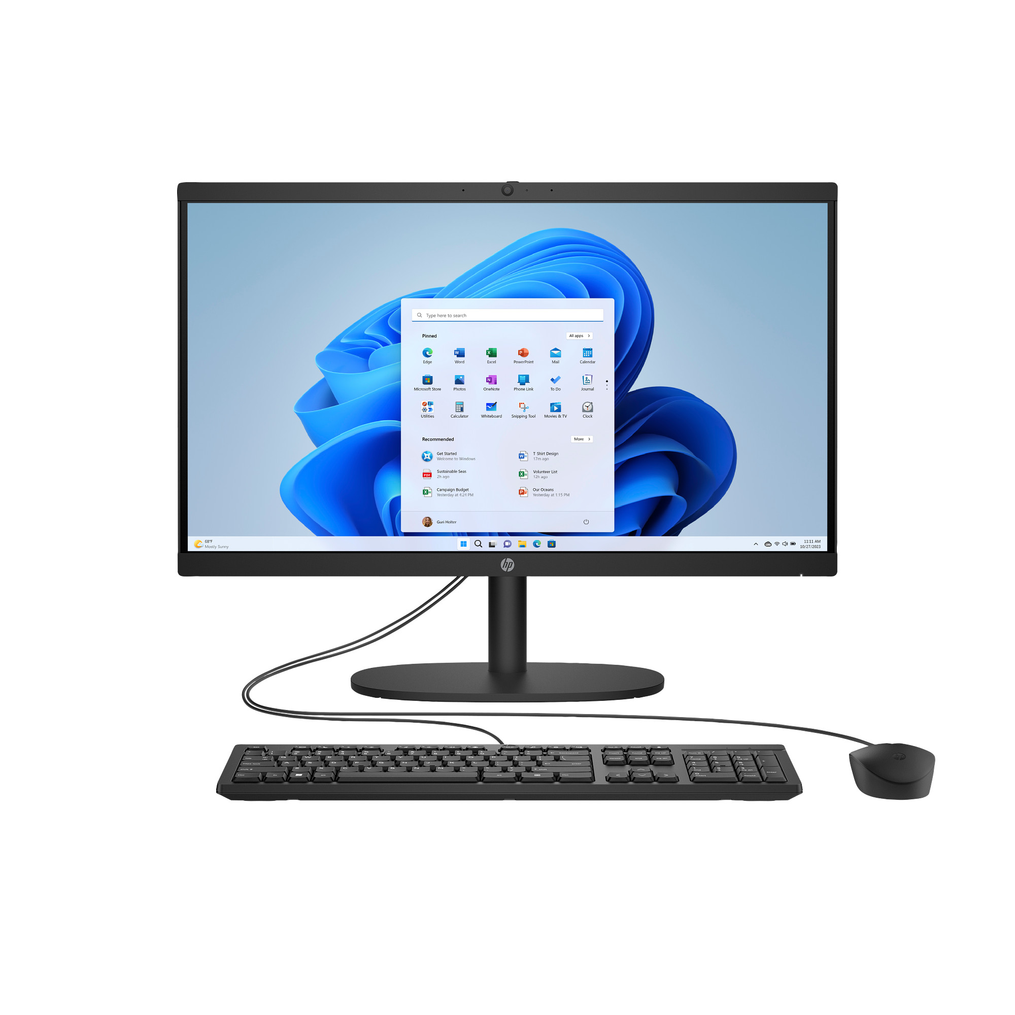 HP AiO 22-dg0002nc, 22 FHD 1920x1080, Non Touch,i3-N300, 8GB DDR5, SSD 512GB, Win11 Home
