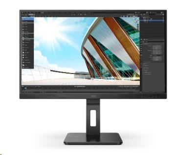 AOC MT IPS LCD WLED 27palcový Q27P2Q - IPS panel, 2560x1440, D-Sub, HDMI, DP, USB, repro, pivot
