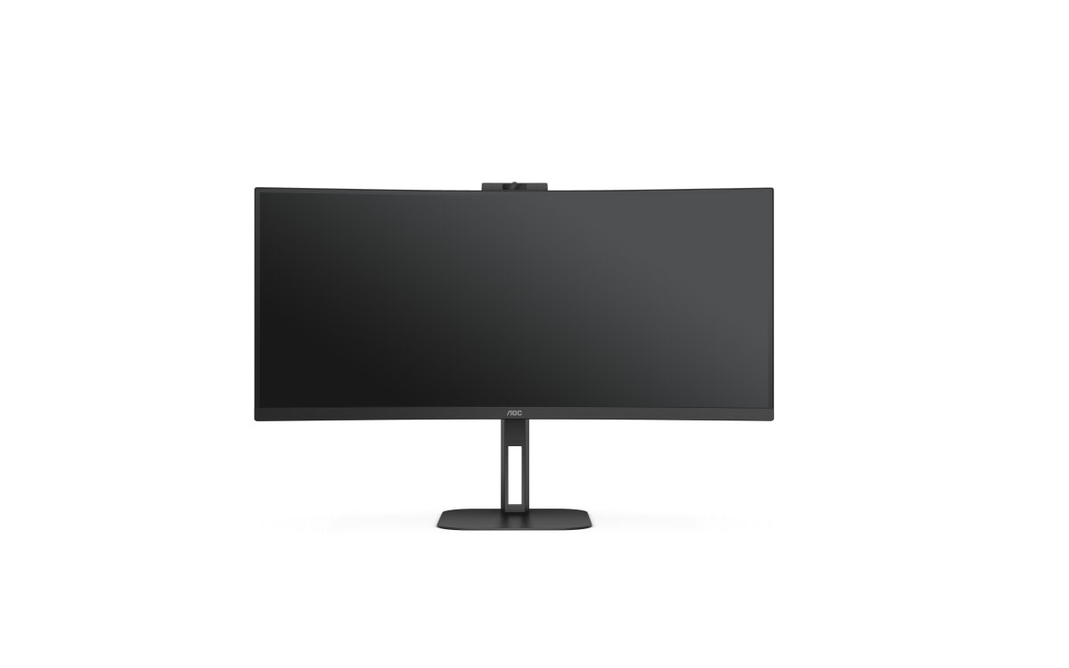 AOC MT VA LCD WLED 34palcový CU34V5CW/BK - VA panel, 3440x1440, HDMI, DP, USB, USB-C, nast. vyska, repro, webcam, zakriven