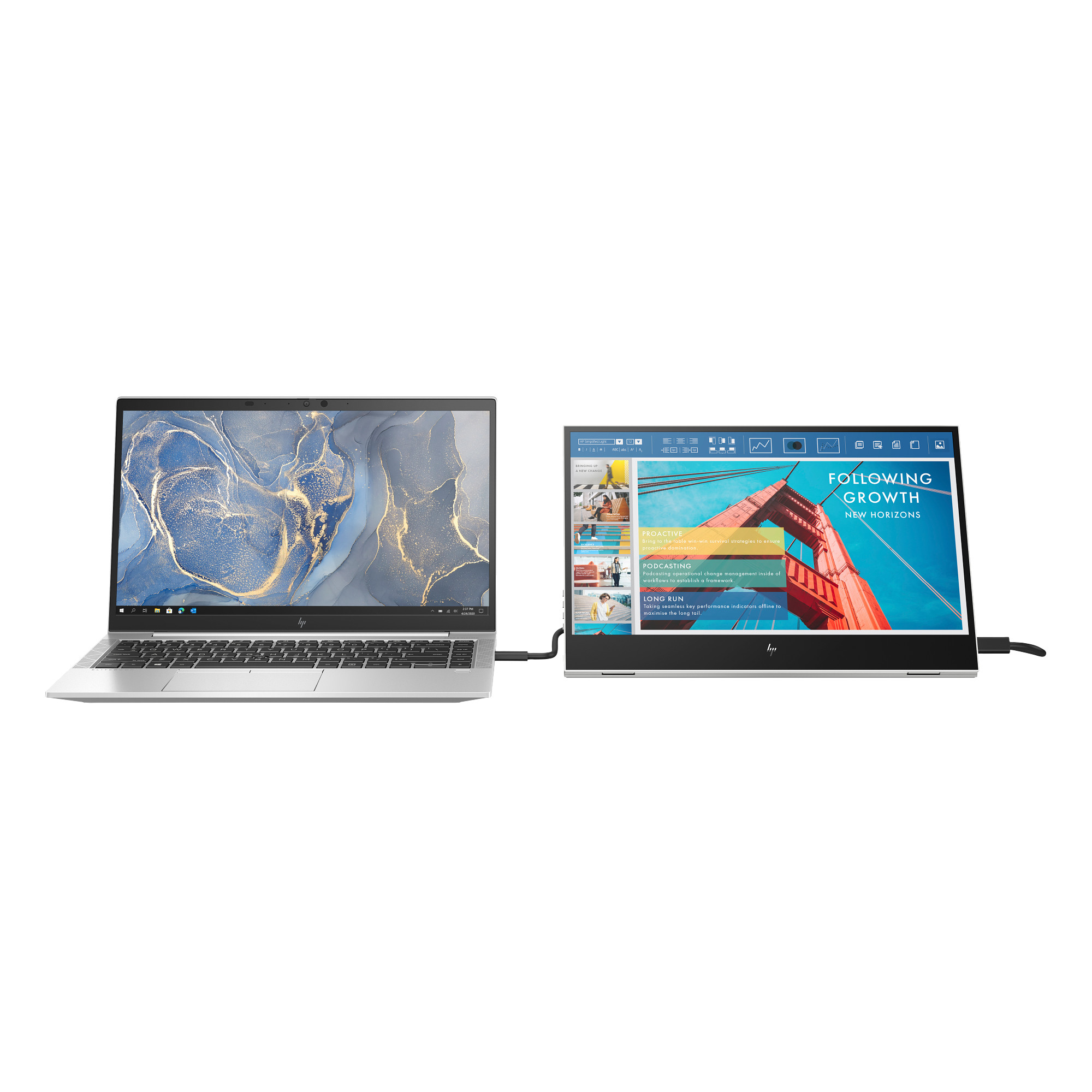 HP LCD EliteDisplay E14 G4 přenosný 2x USB-C monitor 14palcový (IPS,1920 x 1080, 16:9, 400NITS, 800:1, 5ms, 2x USB-C)