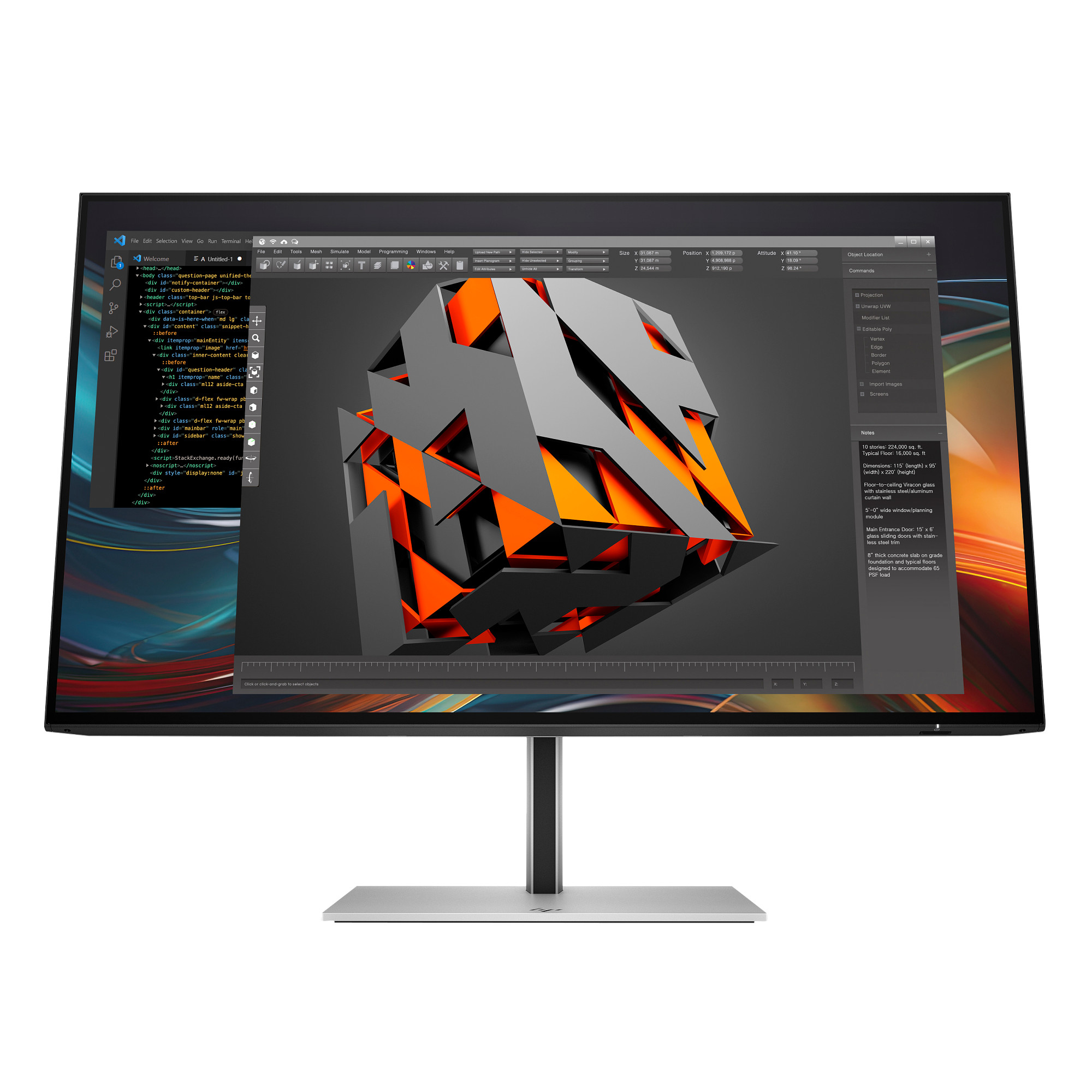 HP LCD 724pf Monitor 23,8palcový wide (1920x1080), IPS, 5ms, 16:9, 300nits, 1500:1, DisplayPort, HDMI, 4xUSB3.2), 5y onsite