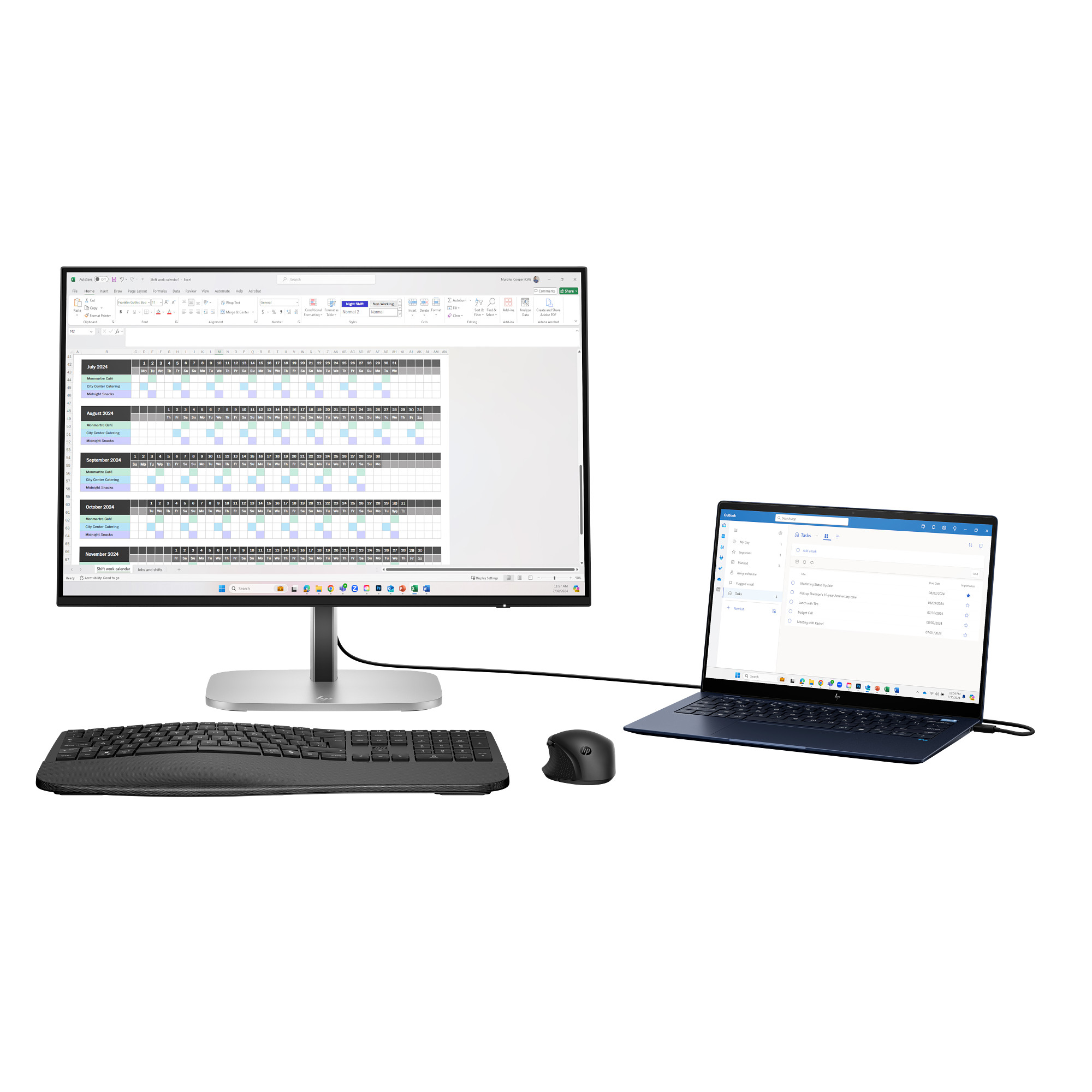 HP LCD 524pn 24palcový 1920x1200, IPS w/LED micro-edge, 350nits, 100Hz,1500:1, 5 ms g/g, DP 1.4, HDMI 1.4, 4xUSB3.2