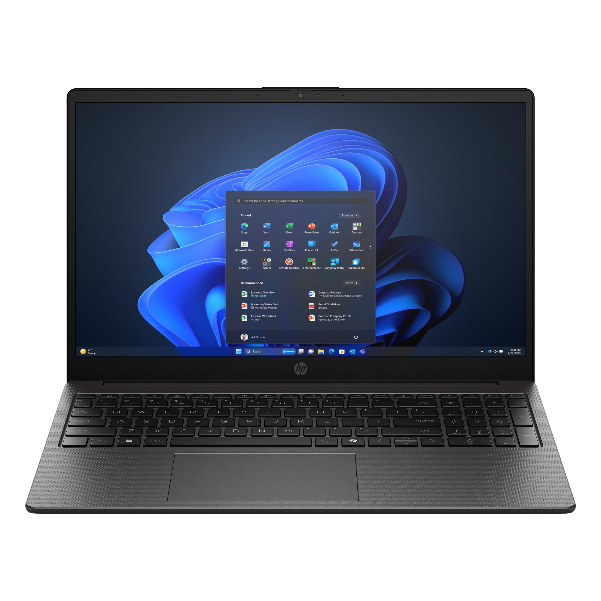 HP NTB 255R G10 R5-7535U 15.6 FHD 250, 1x16GB, 512GB, ax, BT, FDOS