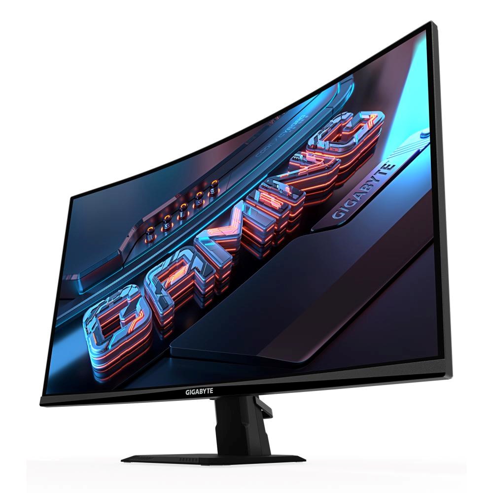 GIGABYTE LCD - 27palcový Gaming monitor GS27QCA, Prohnutý VA 1500R, 2560x1440 QHD, 180Hz, 5000:1, 250cd/m2, 1ms, 2xHDMI, 1xDP