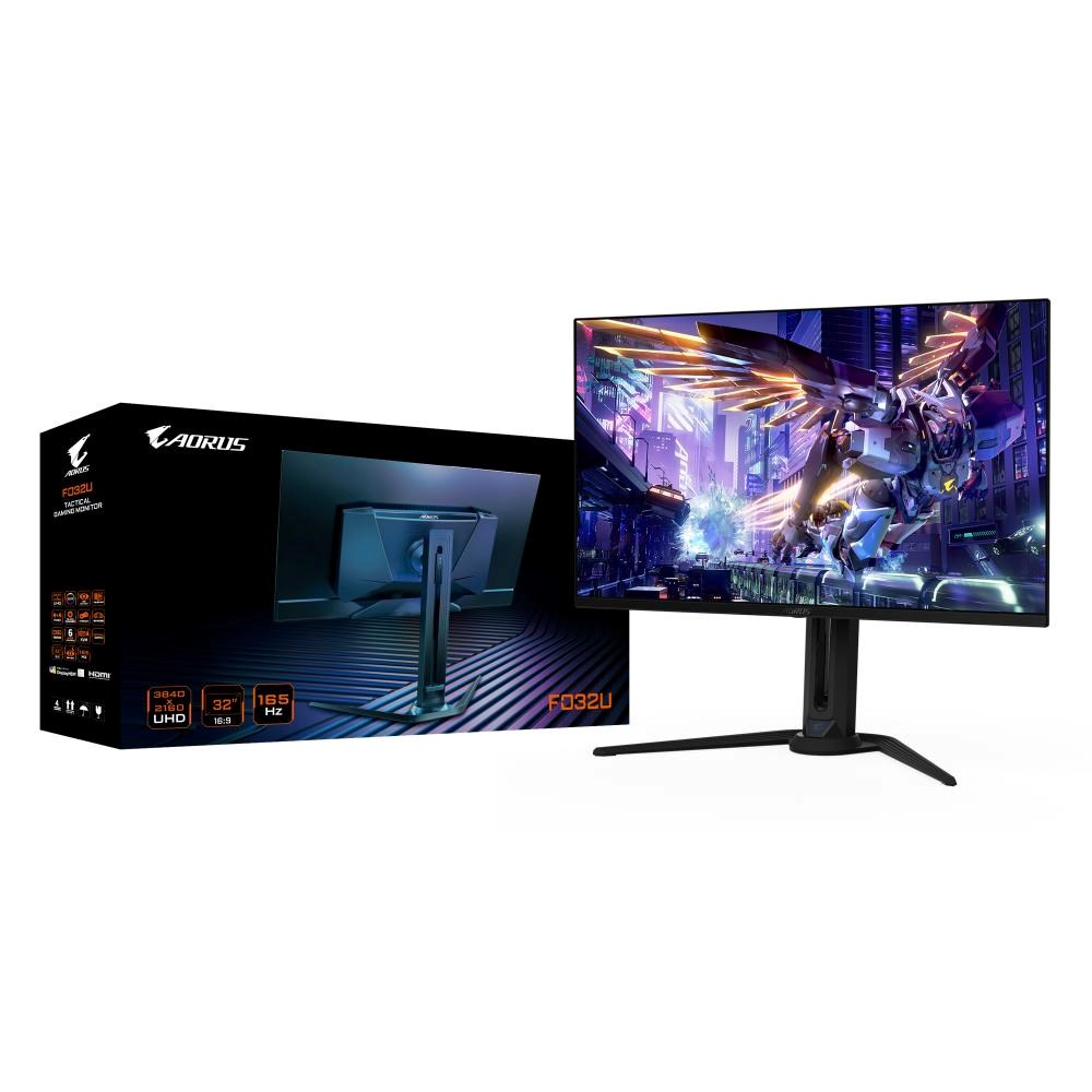 GIGABYTE LCD - 32palcový Gaming monitor AORUS FO32U, OLED, 3840 x 2160 UHD, 165Hz, 1.5M:1, 250cd/m2, 0.03ms, 2xHDMI, 1xDP