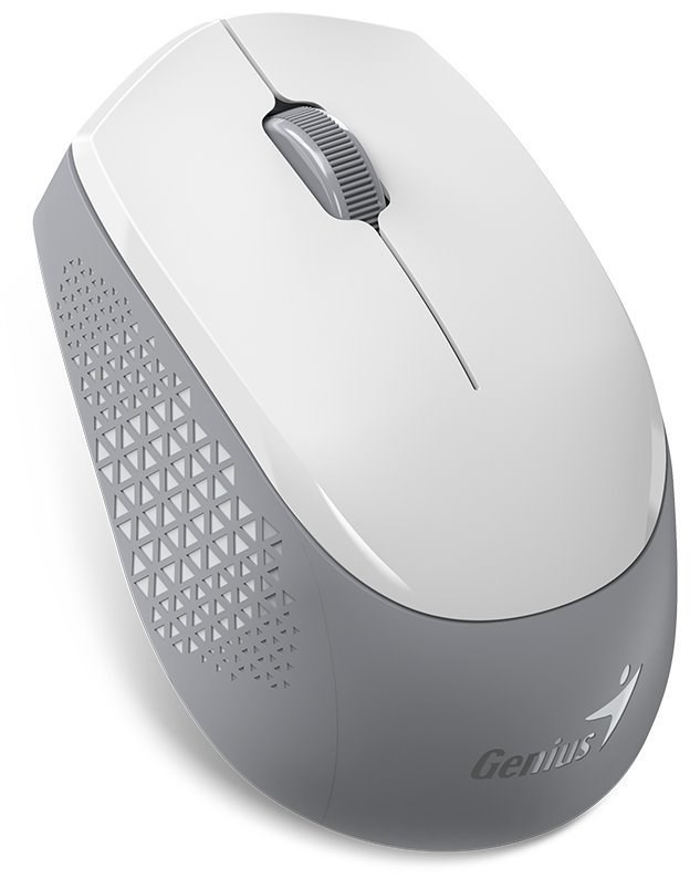 GENIUS myš NX-8000S BT/ duální Bluetooth + 2,4GHz/ 1200 dpi/ bezdrátová/ tichá/ bílošedá