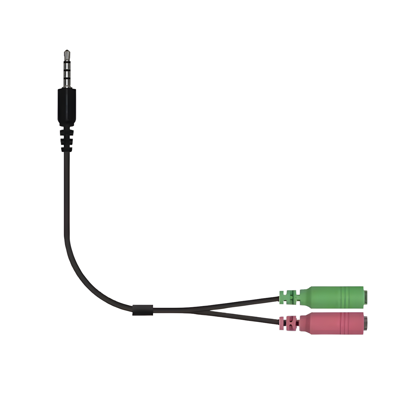 GENIUS ACC-100 audio adaptér 2x female 3,5mm jack na 1x male 3,5" jack
