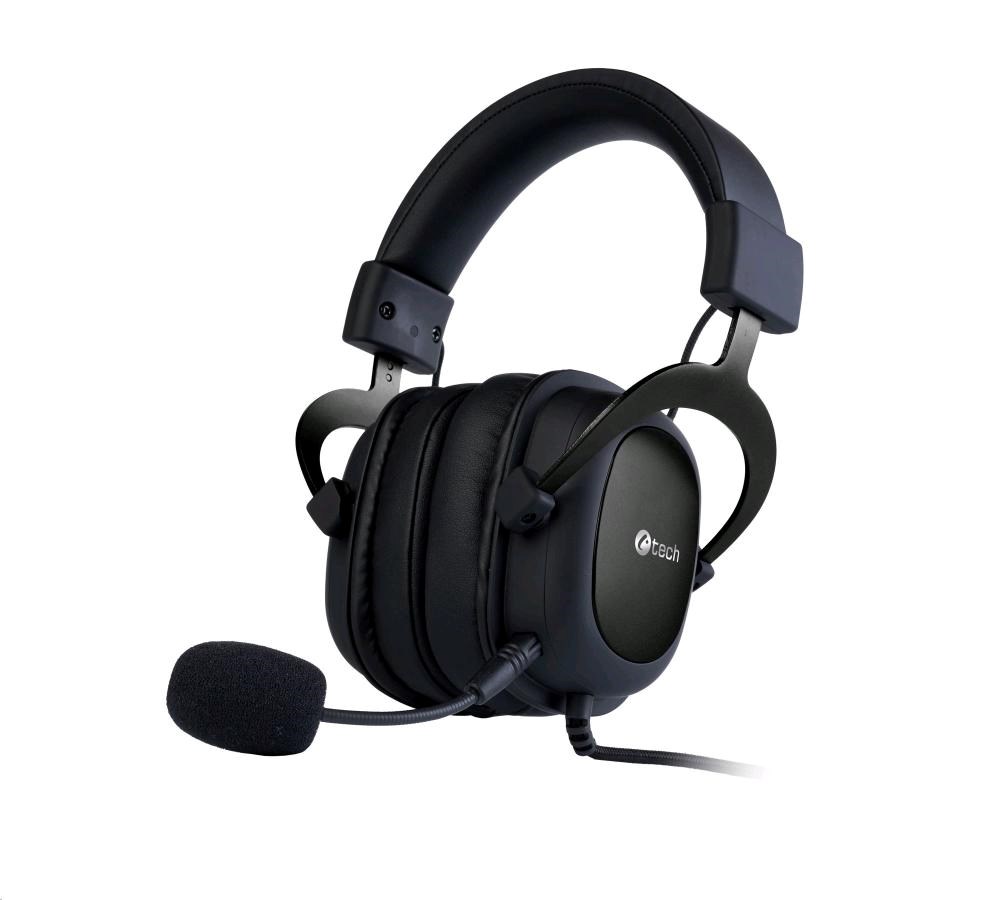C-TECH Herní sluchátka Archon V2 (GHS-23B), 3.5mm Jack, černá