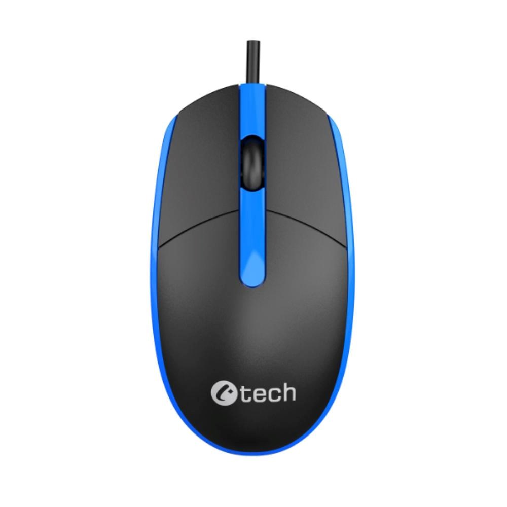 C-TECH Myš WM-10, černo modrá, USB