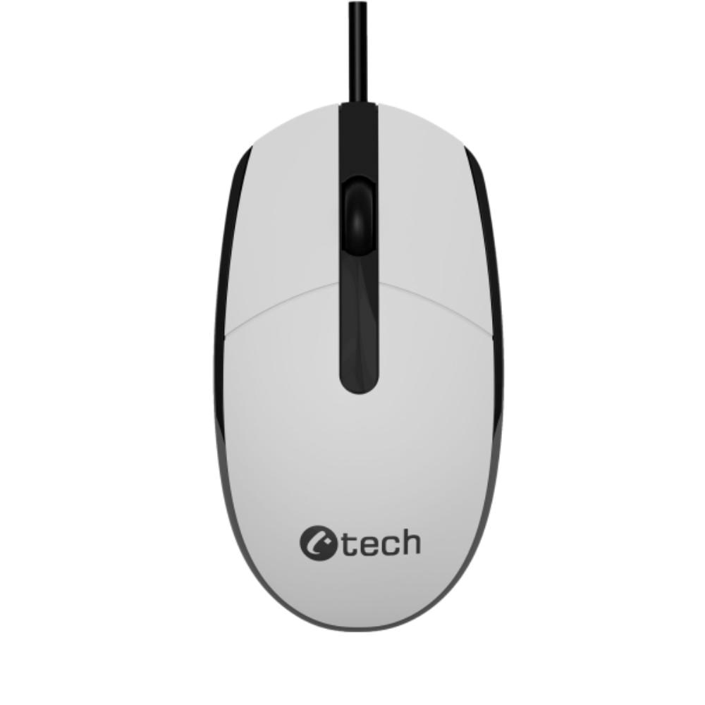 C-TECH Myš WM-10, černo bílá, USB
