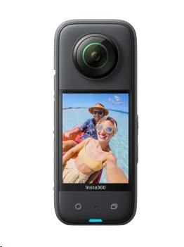 Insta360 X3 akční kamera, 5.7K / 4K, až 60 fps, 6osý gyroskop, 360° záběr, Active HDR, vodotěsná