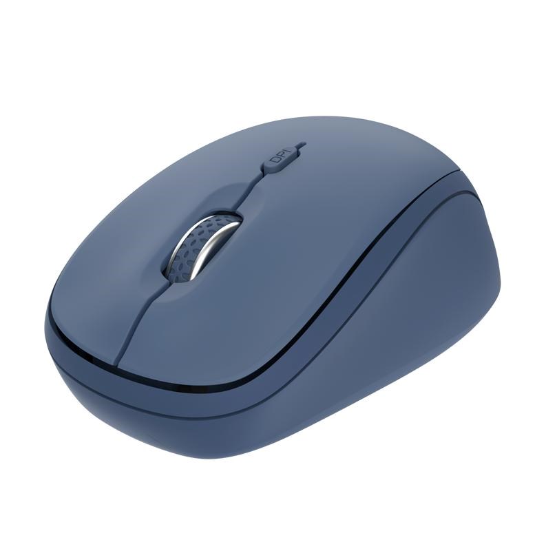 TRUST Myš YVI+, Bezdrátová, Eco, modrá - bluetooth + wifi