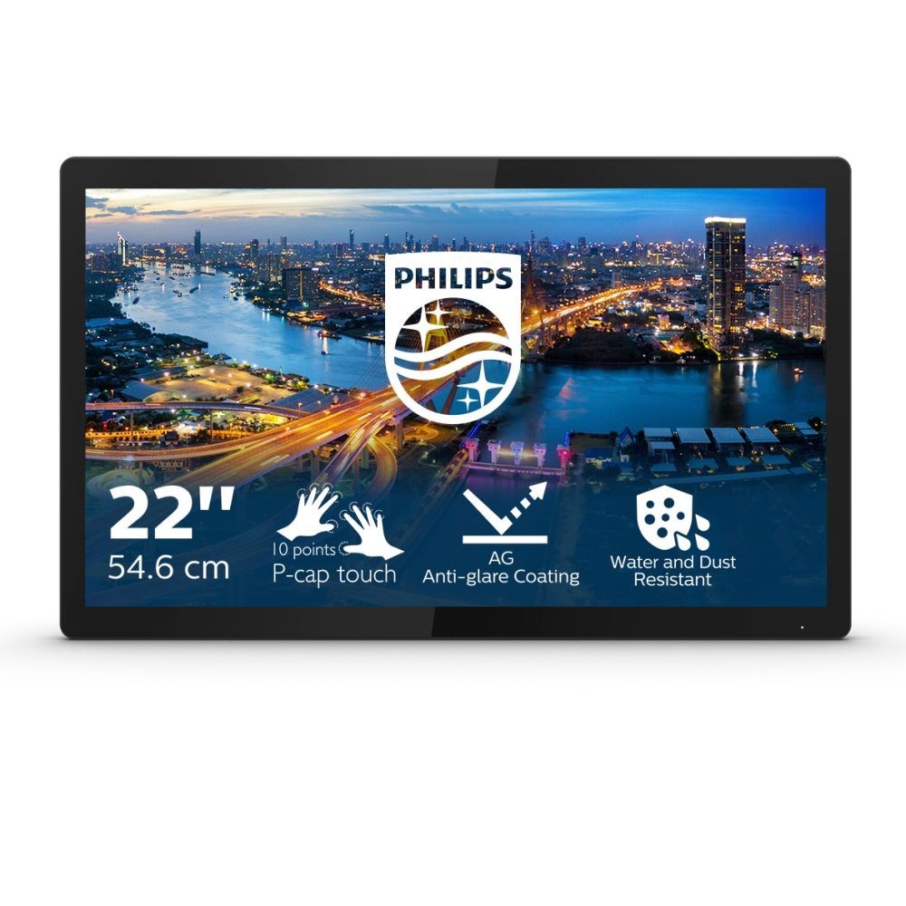 Philips MT IPS LED 21,5palcový 222B1TFL - IPS panel, 1920x1080, dotyk, open frame, D-Sub, DVI, DP, HDMI, USB 3.2
