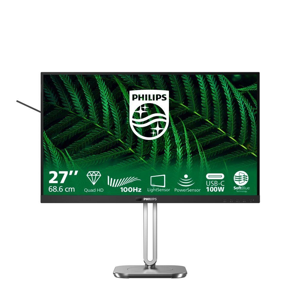 Philips MT 27palcový 27B2G5601 - 2560x1440,IPS,100Hz,HDMI,DP,USBhub,USB-C,RJ45,Repro,Pivot