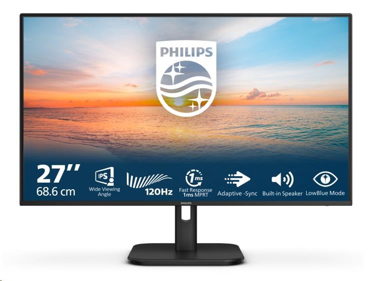 Philips MT 27palcový 27E1N1200A - 1920x1080,IPS,120Hz,D-Sub,HDMI,DP,Repro