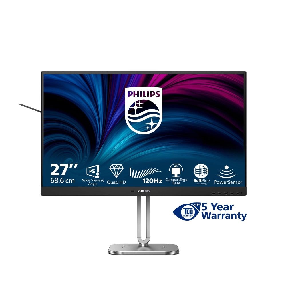 Philips MT 27palcový 27B2N4500 - 2560x1440,IPS,120Hz,2xHDMI,1xDP,USBhub,Repro,Pivot