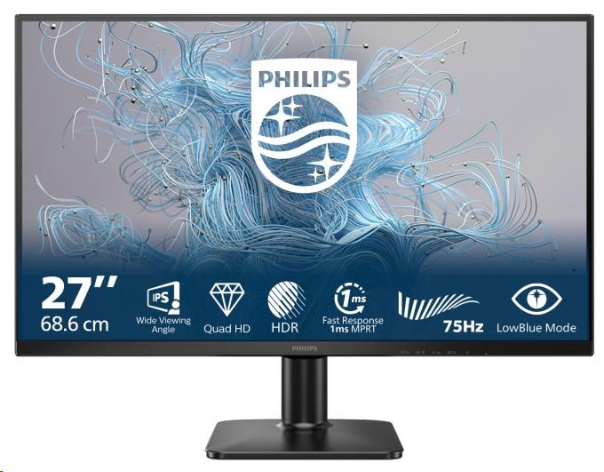 Philips MT 27palcový 27E2N1500L - 2560x1440,IPS,75Hz,1xHDMI,1xDP