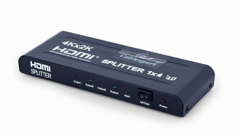 GEMBIRD Dat přepínač HDMI splitter, rozbočovač 4 cesty