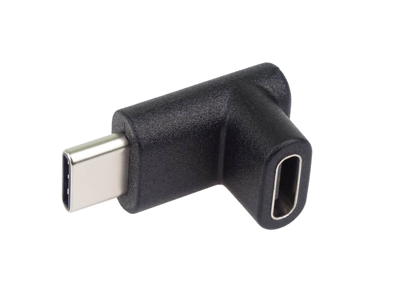 PremiumCord Adaptér USB-C/male – C/female zahnutý 90°