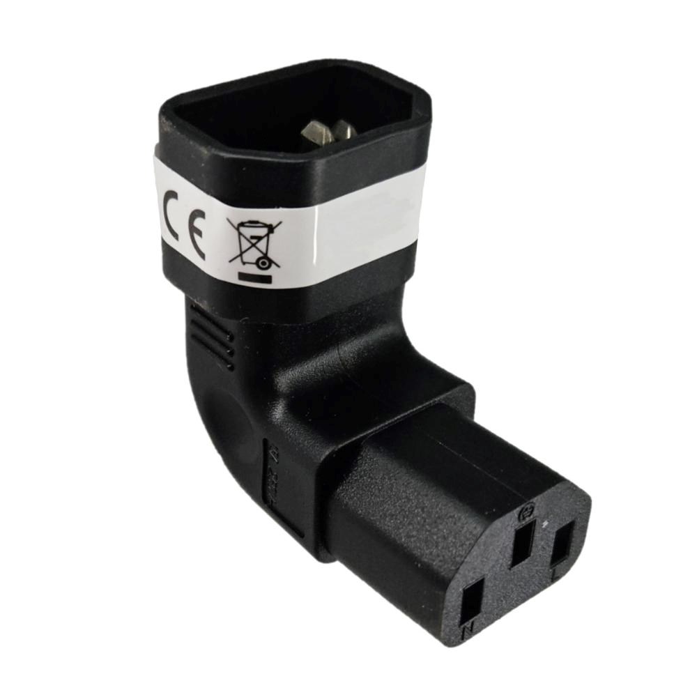 PremiumCord kpsr-06 – úhlový adaptér IEC C13 na C14 (230 V, 10 A)