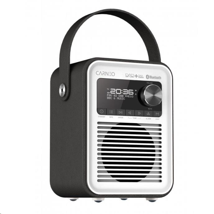 Přenosné DAB a FM rádio s Bluetooth a dřevěným tělem