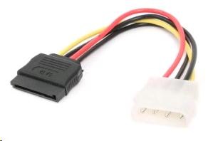 GEMBIRD Kabel SATA napájecí 15cm (interní, redukce molex 5,25/SATA)